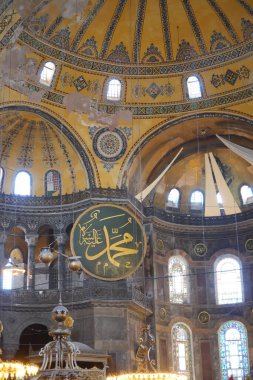 Hindi İstanbul 12 Mayıs 2023. Ayasofya Camii 'nin içi