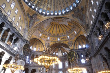 Hindi İstanbul 12 Mayıs 2023. Ayasofya Camii 'nin içi
