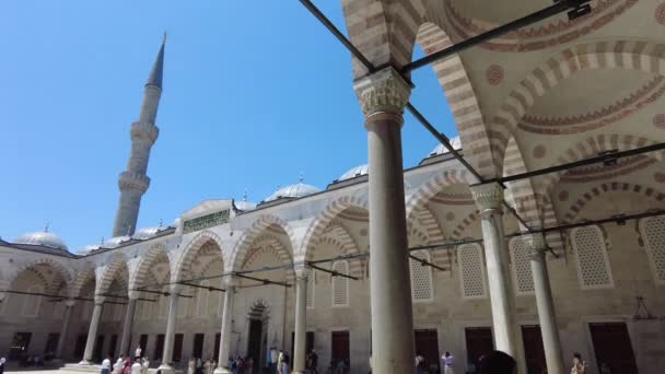 Turquia Istanbul Janeiro 2023 Mesquita Camlica Maior Mesquita Ásia — Vídeo de Stock