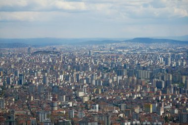 İstanbul Asya Yakası Şehir Binalarının Arial Manzarası,