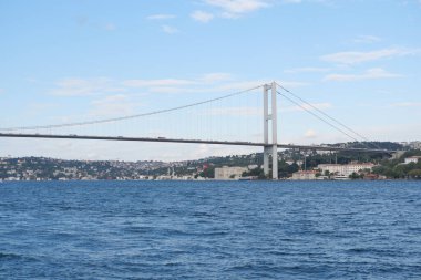 İstanbul, Türkiye 'deki Boğaz Köprüsü,