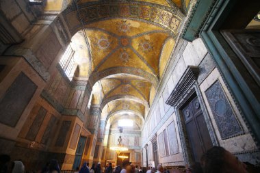 Hindi İstanbul 12 Mayıs 2023. Ayasofya Camii 'nin içi