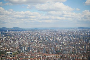 İstanbul Asya Yakası Şehir Binalarının Arial Manzarası,