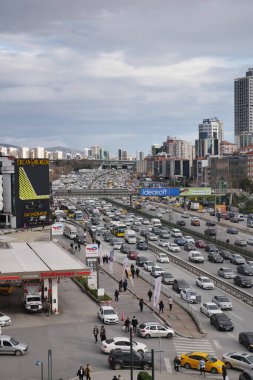 Türkiye istanbul 12 Ocak 2023, İstanbul 'da trafik ,