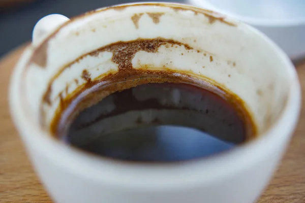 Верхний Вид Пустой Чашки Кофе Столе — стоковое фото