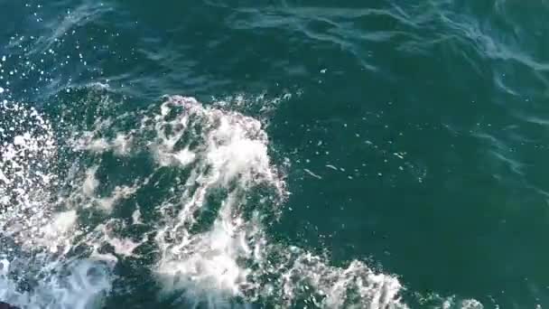 Koca Mozgás Óceán Kék Hullámok — Stock videók