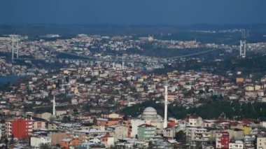 İstanbul Asya Yakası Şehir Binalarının Arial Manzarası,