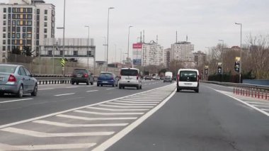 Singapur 1 Haziran 2022. Singapur 'da trafik vardı. 
