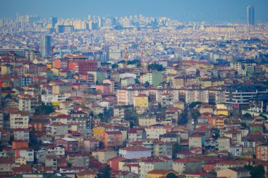 İstanbul Asya Yakası Şehir Binalarının Arial Manzarası,