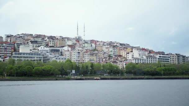 Vista Del Bósforo Estambul Pavo — Vídeos de Stock