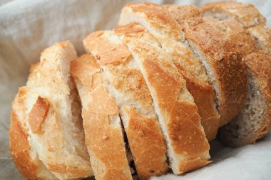 close up of slice of whole grain bread .
