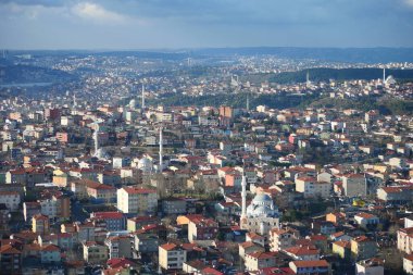 İstanbul Asya Yakası Şehir Binalarının Arial Manzarası,