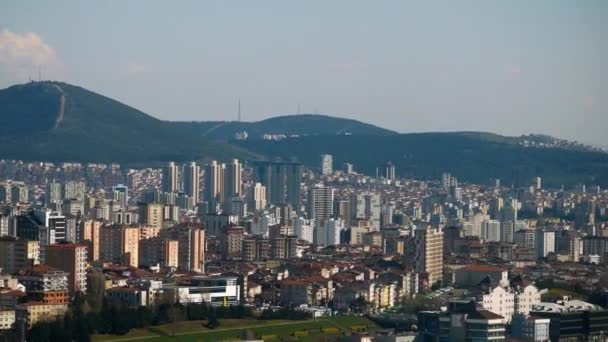 Arial Vista Istambul Asian Side Blocos Construção Urbana — Vídeo de Stock