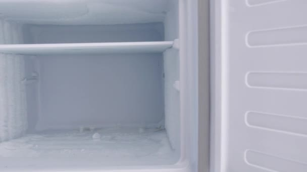 Otevřít Prázdnou Ledničku Doma — Stock video