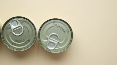 expire date on food can on white background 