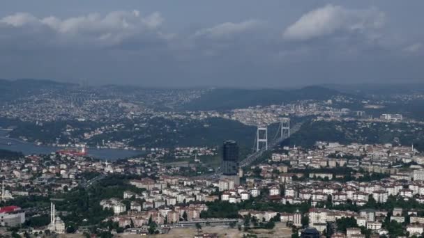 Bosphorus Bridge Istanbul Turkey — Stock Video