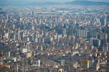 İstanbul Asya Yakası Şehir Binalarının Arial Manzarası,
