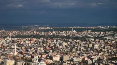 İstanbul Asya Yakası Şehir Binalarının Arial Manzarası,