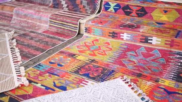 シームレスなカラフルなカーペットのコレクション — ストック動画