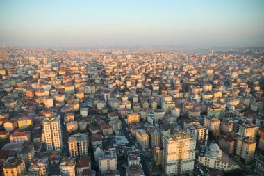 İstanbul Asya Yakası Şehir Binalarının Arial Manzarası,