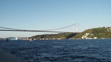 İstanbul, Türkiye 'deki Boğaz Köprüsü,