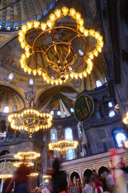 Hindi İstanbul 12 Mayıs 2023. Ayasofya Camii 'nin içi