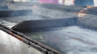 Açık havada boş barbekü ızgarası ,