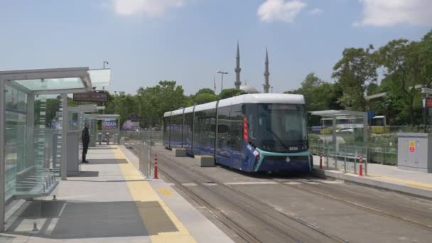 Pavo Istanbul Mayo 2023 Moderno Tren Tranvía Metro Turco — Vídeos de Stock