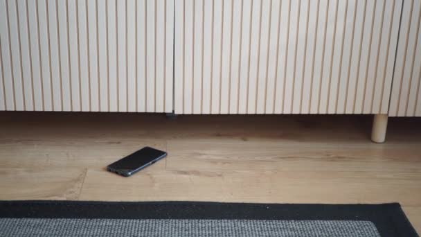 Forget Smartphone Floor Home — Stockvideo