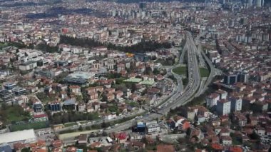  İstanbul 'da otoyol çok katlı kavşak .