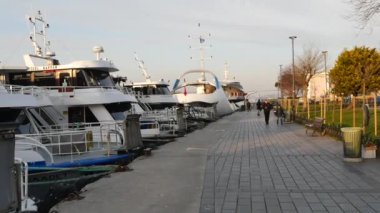 Türkiye İstanbul 18 Temmuz 2023. Boğaz 'da nakliye feribotu. Feribot yolcu taşır..