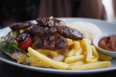 Geleneksel Türk Mutfağı Köftesi Akhisar Kofte. Yüksek kalite fotoğraf