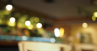 Bulanık kahve dükkanı ya da kafe restoranı