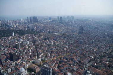 İstanbul 'daki konut binalarının Arial Manzarası .