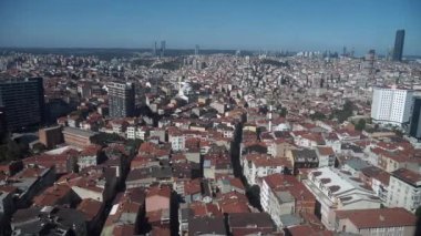 İstanbul 'daki konut binalarının Arial Manzarası .