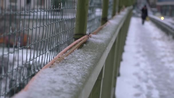 Detail Shot Seamless Fresh Snow — Vídeos de Stock