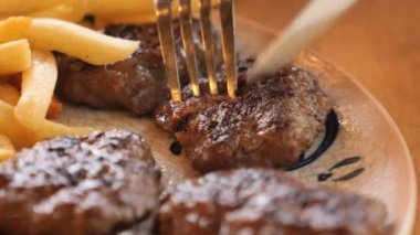 Geleneksel Türk Mutfağı Köftesi Akhisar Kofte. Yüksek kalite fotoğraf