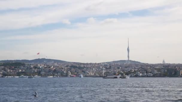Turkey Istanbul June 2023 Kucuk Camlica Radio Tower Istanbul — Stock Video