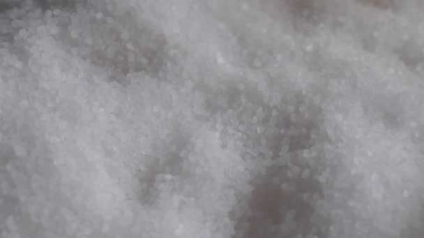 Tiro Detalhe Açúcar Branco Recipiente — Vídeo de Stock