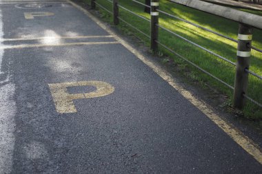 boş araba parkı hindiyle