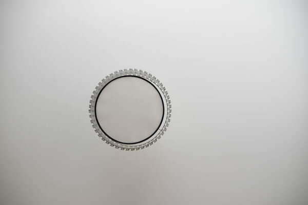 colorful ceiling lamp hanging in a room 