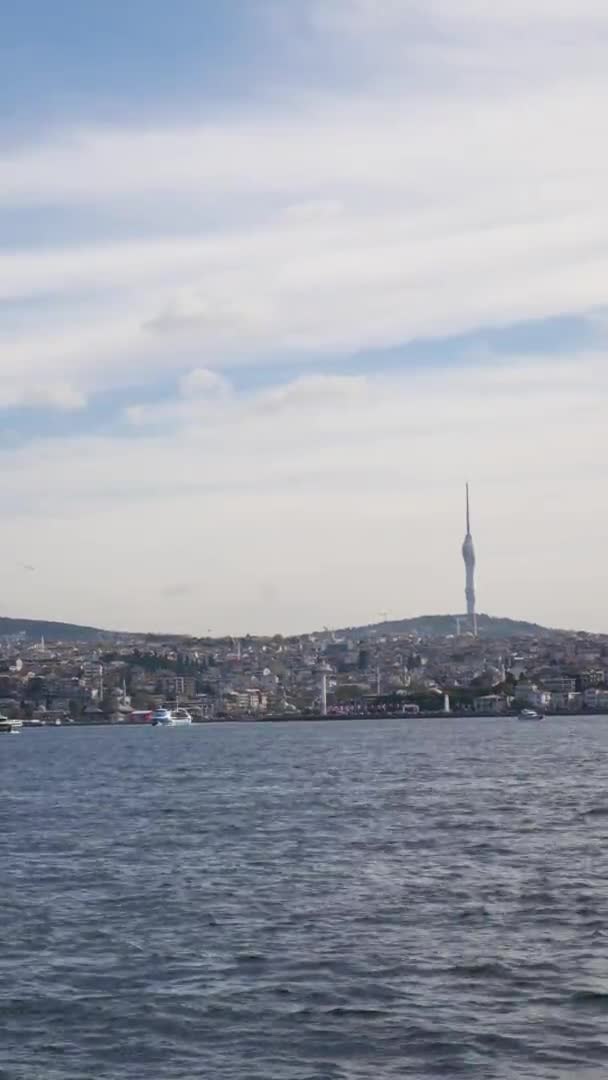Krůtí Istanbul17 Červen2023 Kucuk Camlica Radio Tower Istanbulu — Stock video