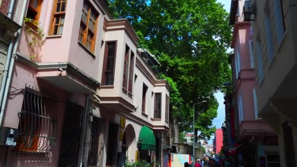 Staré Istanbulské Ulice Okrese Balat Turecko — Stock video