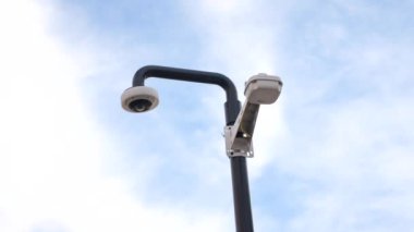 Güvenlik kamerası sokakta Close-Up