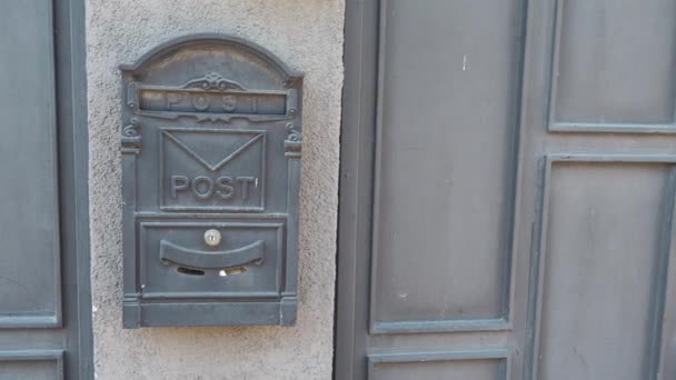 Cassetta Postale Lettera Sul Muro — Video Stock
