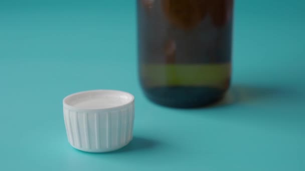 Dose Cough Syrup — Stock Video