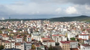 İstanbul 'daki konut binalarının Arial Manzarası .