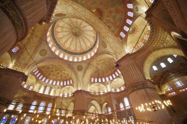 Türkiye istanbul 29 Haziran 2023. İstanbul 'un Üçüncü Tepesi' nde yer alan Osmanlı İmparatorluk Camii Süleyman 'ın iç manzarası