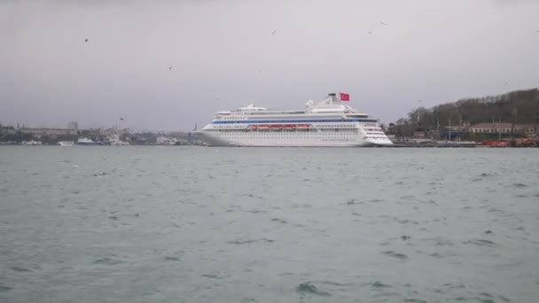 Turquía Estambul Junio 2023 Crucero Costa Venezia Galataport Estambul — Vídeo de stock