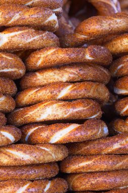 Türk Çöreği Simit masada ,